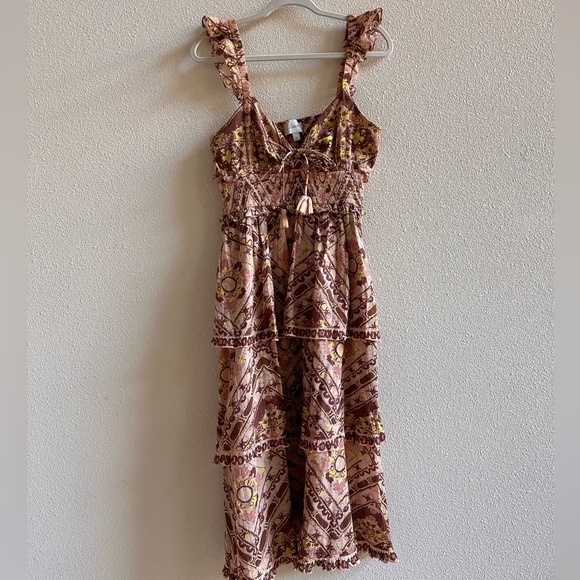 CLEOBELLA Stella ankle geo print midi dress size small - Picture 4 of 5